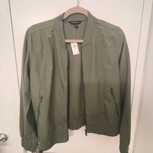 Banana Republic green bomber jacket